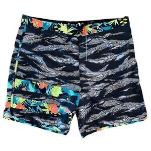 Hurley Mens Phantom Block Party Flammo Board Shorts Tropical Floral Size 40
